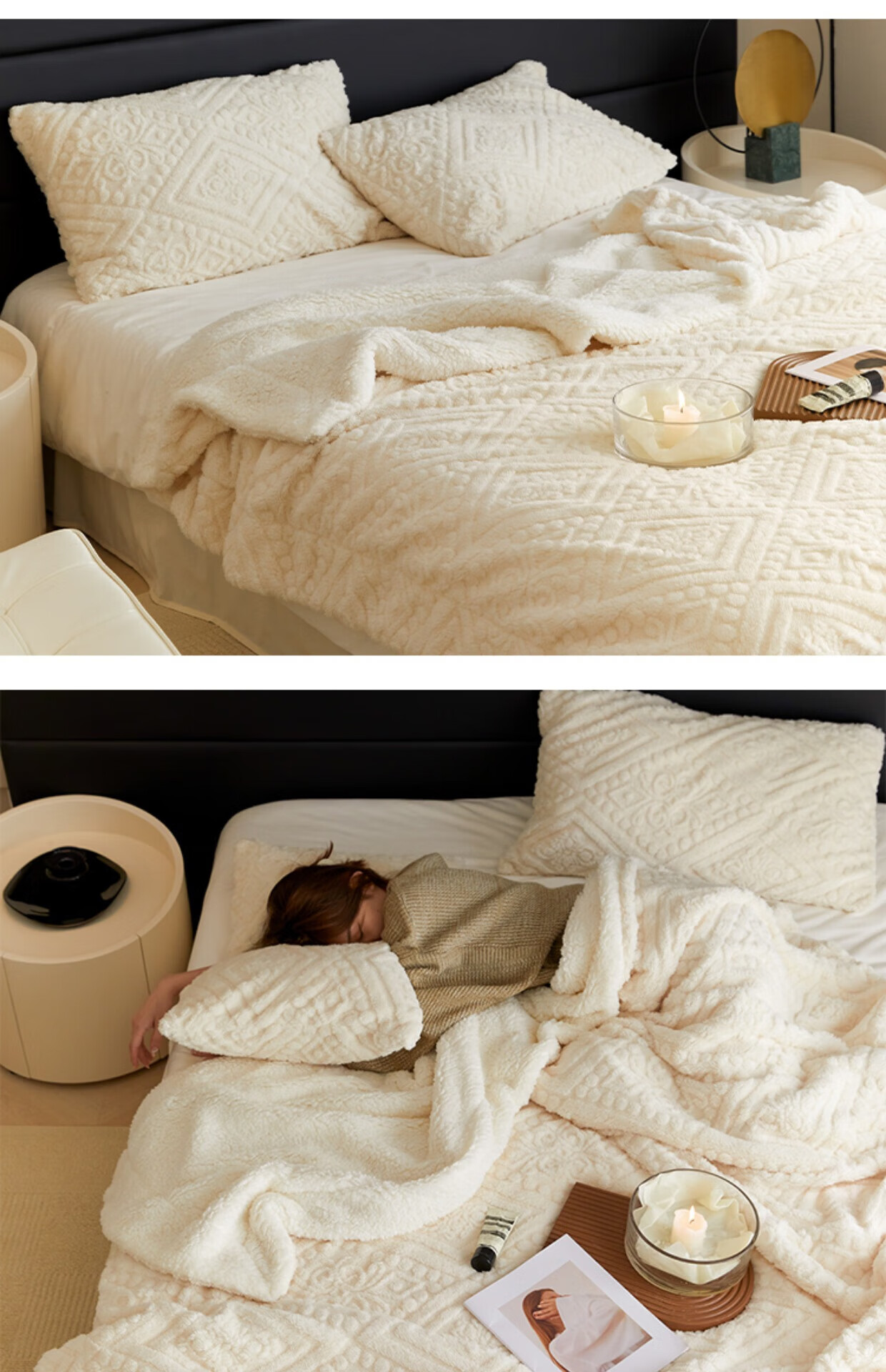 澳洲羊绒羊羔毛毯感慕斯绒毛毯加厚澳洲欧式提花羊羔绒毯子沙发毯盖毯