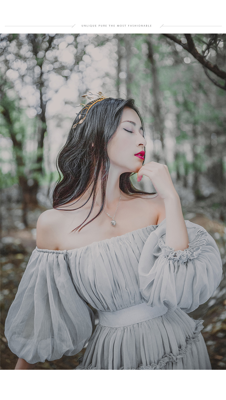 欧洲复古宫廷裙法式少女公主风欧式中世纪连衣裙森系仙女学生礼服