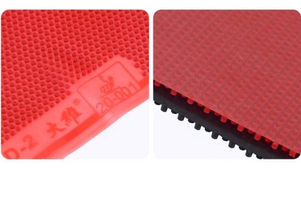 大维dawei 388d-2 中颗粒单胶皮一次成型长胶 结实耐比赛型单胶皮