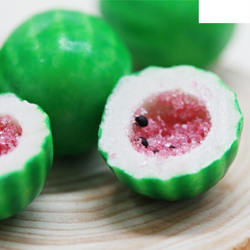 fini 西班牙 菲尼网球西瓜形夹心泡泡糖 西瓜形泡泡糖20g*20包【80粒