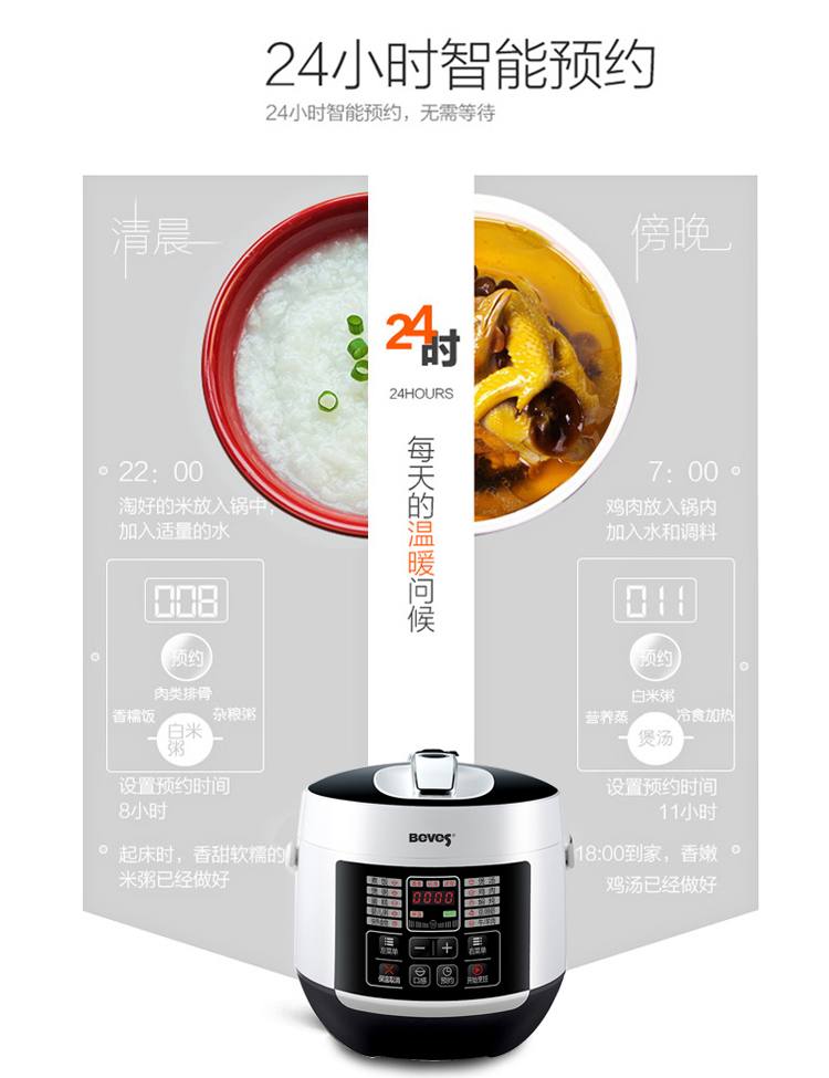 升级款奔腾电饭锅beves奔腾智能迷你28升电压力锅14人小型压力饭煲