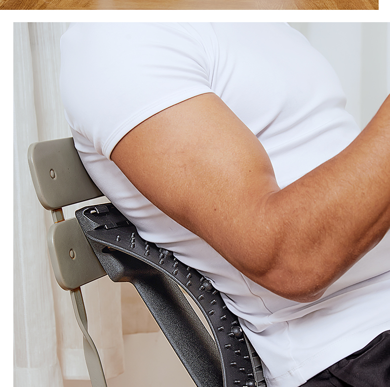 腰椎舒缓器腰背部拉伸神器健身器材家用按摩器锻炼拉腰弯腰辅助器 买