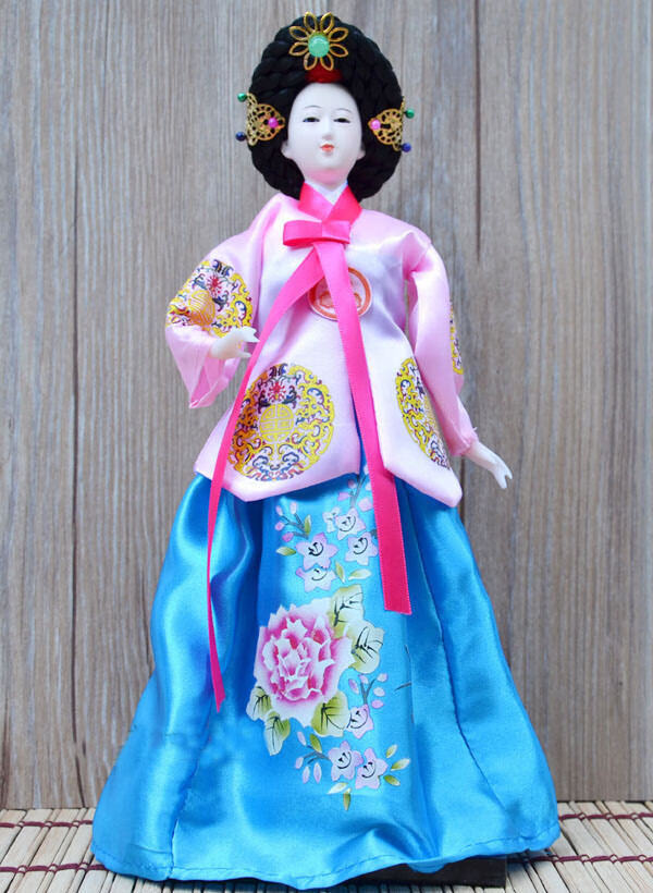 裳淇韩国人偶工艺摆件人形娃娃烤肉店料理店酒店用品装饰礼品特色民俗