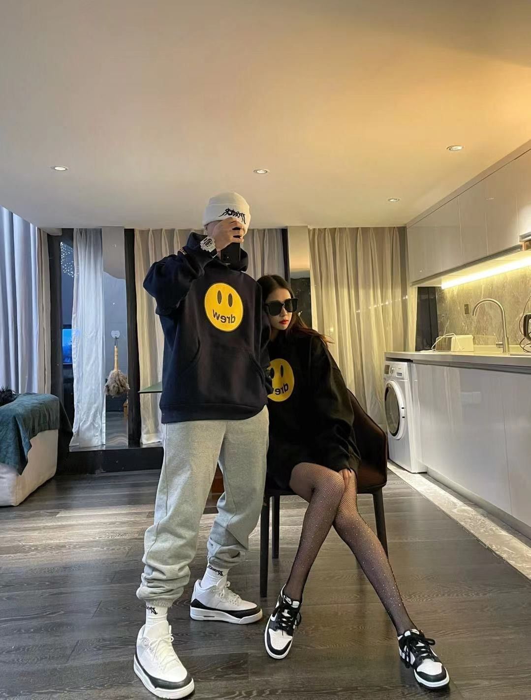 纯原aj3藤原浩北卡蓝尼克斯白橙湖人篮球鞋男国潮休闲运动鞋  aj3-/%