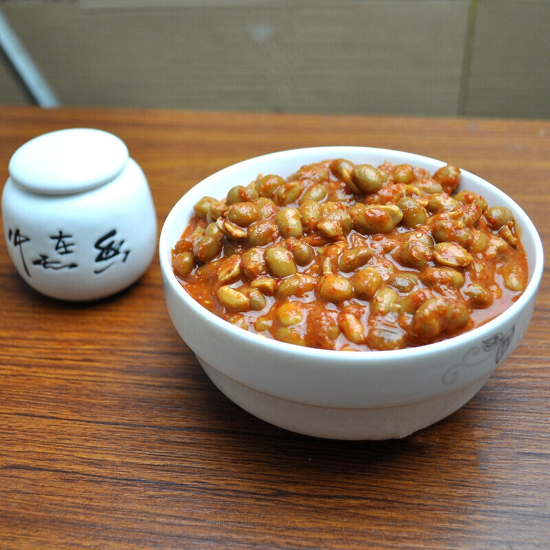 宿迁特产酱豆农家豆瓣酱盐豆腊豆下饭菜1斤装