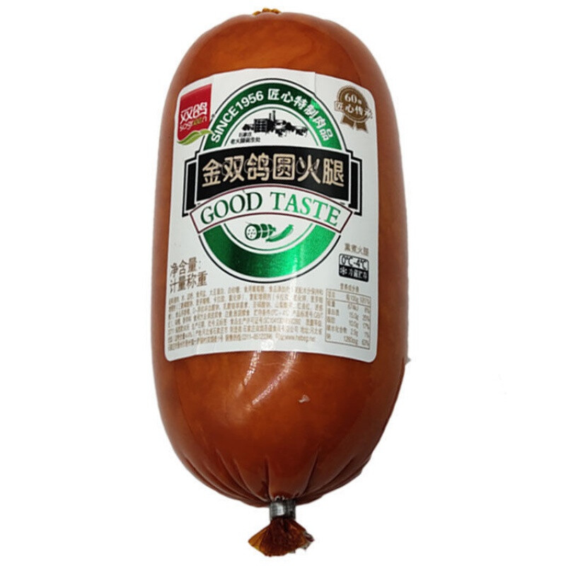 双鸽圆火腿肠河北特产双鸽方火腿圆火腿肠无淀粉精制大火腿整个圆火腿