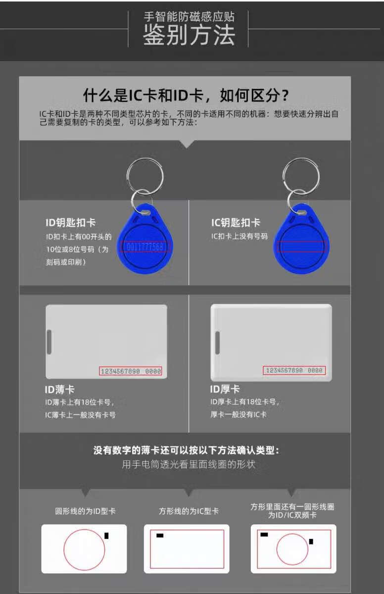 门禁卡戒指icid加密门禁卡戒指双芯片考勤电梯指环nfc感应指纹锁cuid