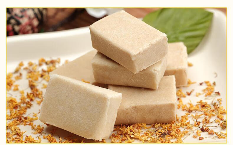 苏州特产老大房食品桂花糕纸盒250克多地区苏式糕点江南茶点【图片