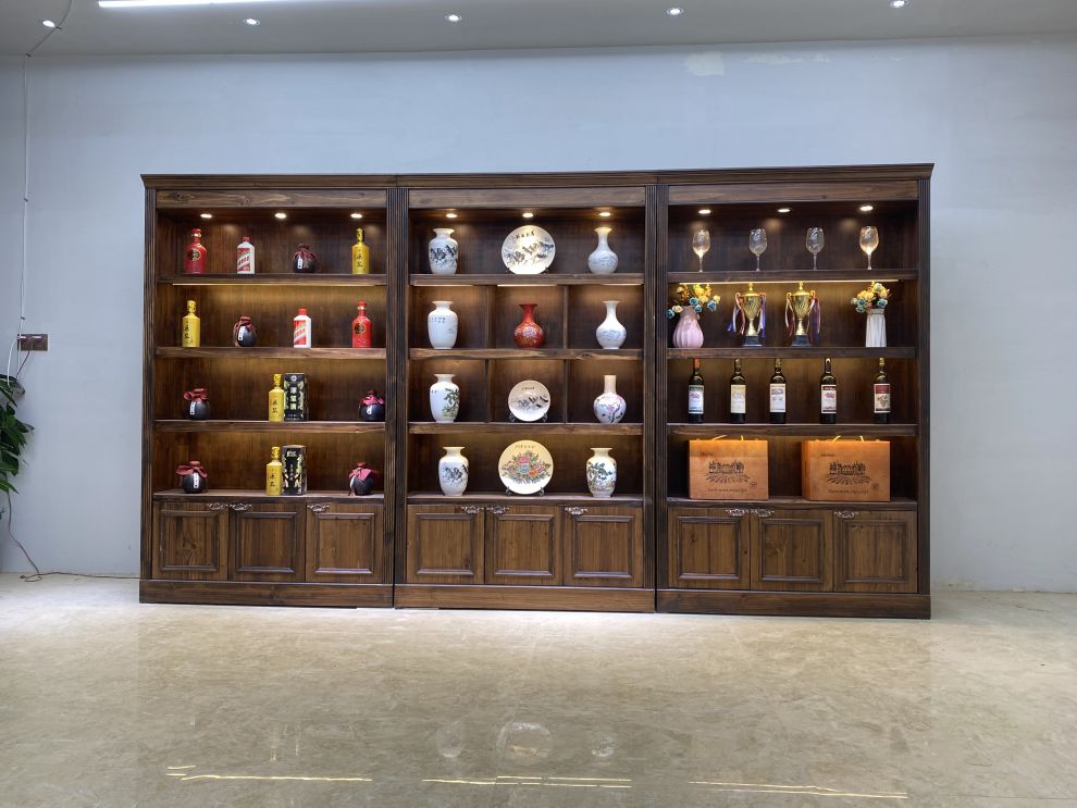 白酒柜家用酒柜白酒白酒酒柜白酒柜收藏复古展示柜茶叶玉器白酒收藏柜