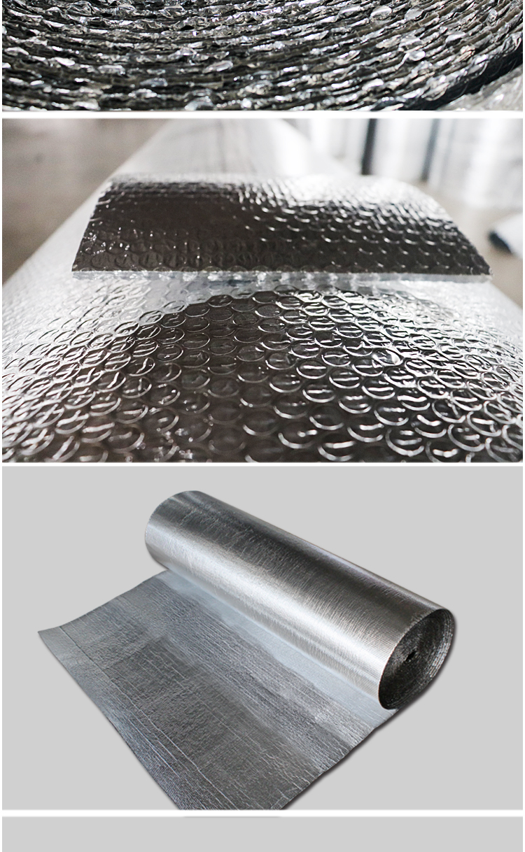 双面铝箔气泡隔热膜家用阳光房晒反光膜屋顶养殖大棚彩钢隔热膜自粘1