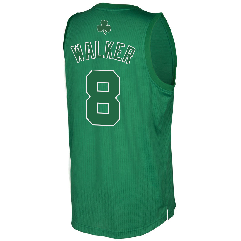 官方旗舰店滕讯体育nba全定制凯尔特人8号肯巴沃克球衣城市版绿金绿