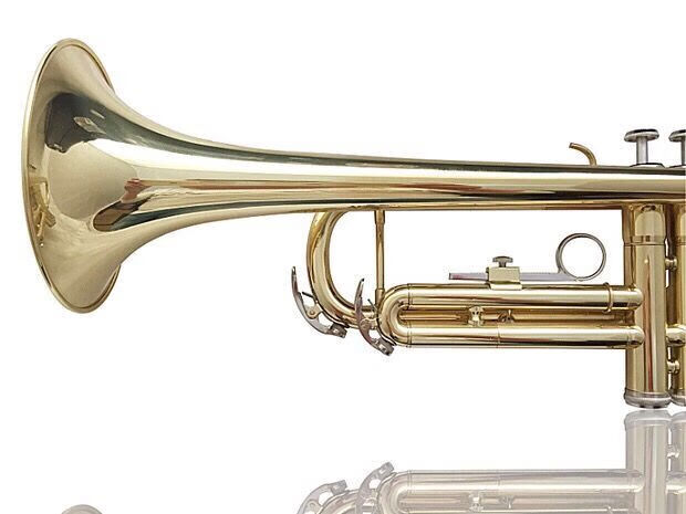 新品小号乐器三音号降b调小号初学乐队教会演奏省力音准 演奏磷铜吹管