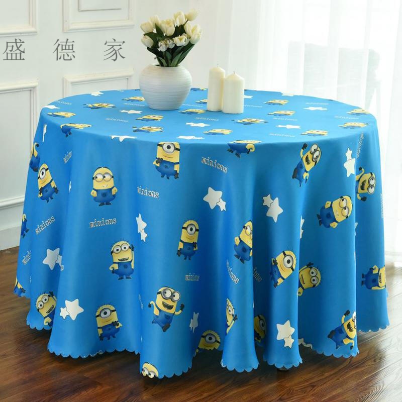盛德儿童桌布卡通可爱长方形台布hellokitty桌布圆桌布书桌布冰雪圆