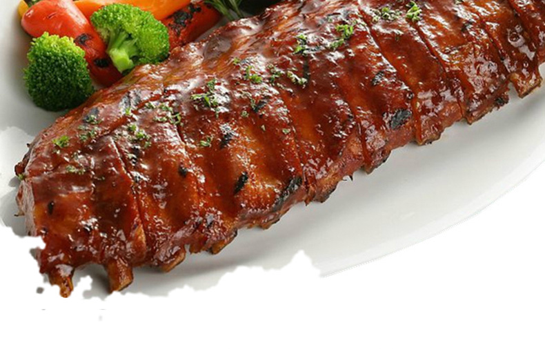 一米渔 烧烤猪肋排750g 碳烤猪排秦香邨排已腌制饭店酒店餐厅半成品