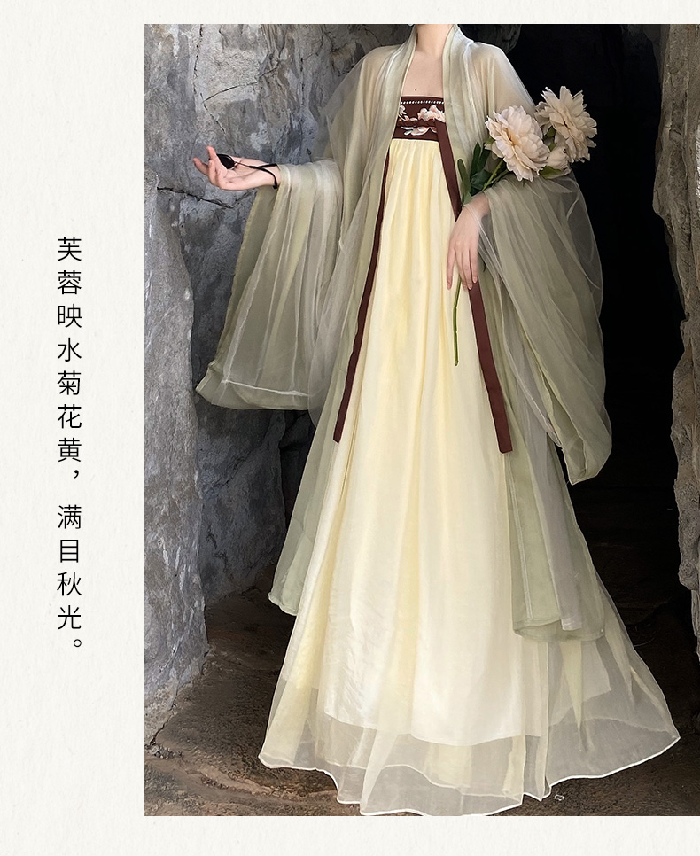 唐朝汉服改良古装襦裙女忆汉兮齐胸大袖衫汉素日常刺绣仙气春夏新款