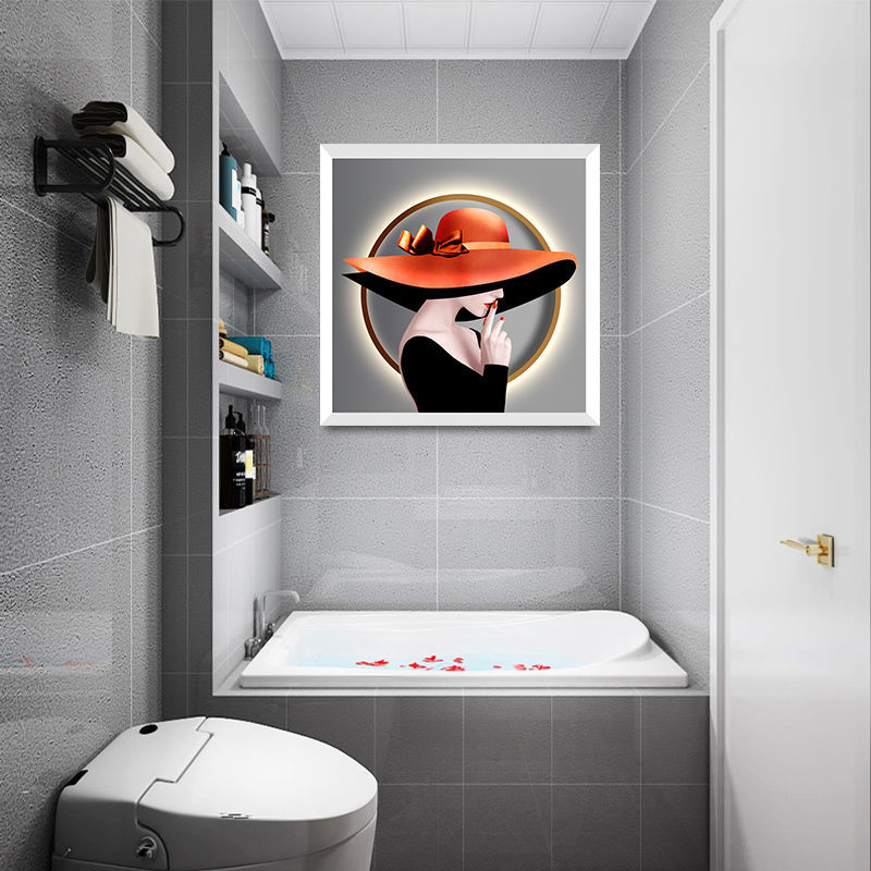 浴室折叠收纳柜置物架卫生间衣服储物柜神器厕所壁画免打孔壁挂式2月