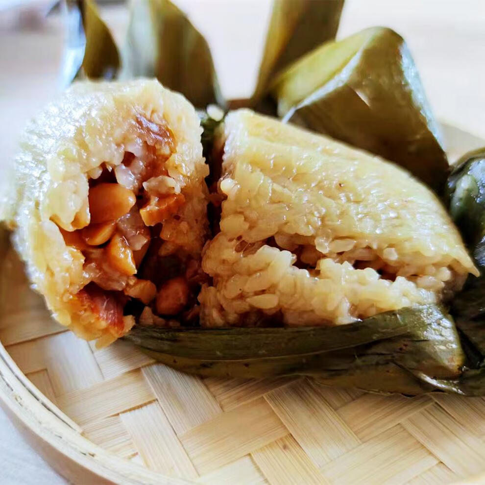 广东茂名大粽子端午五花肉粽子 免煮即食早餐手工鲜肉粽蛤蒌肉粽 瘦肉