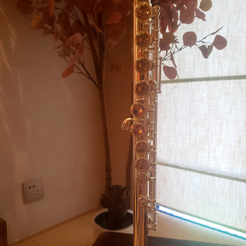 杰普特jupiter长笛jfl系列长笛纯银长笛开孔闭孔低音b尾品质定制款700