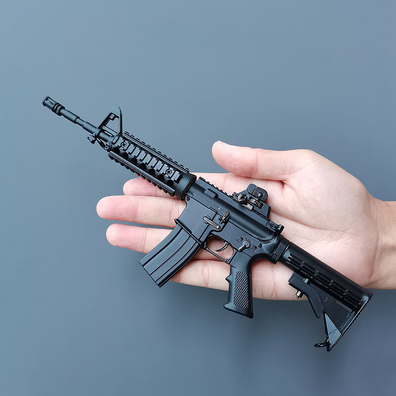 表演道具枪不可发射13枪摆件金属合金拼装玩具抢m4a1标配绝地装备不可
