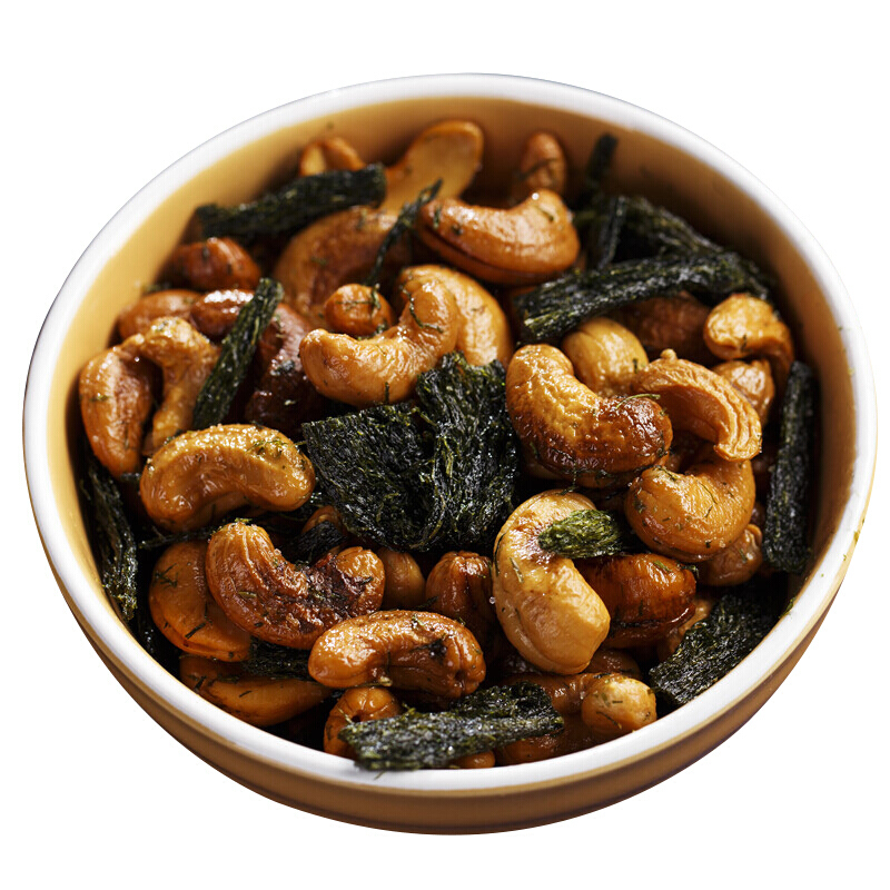 海苔腰果苔菜腰果炒货腰果罐头小吃即食