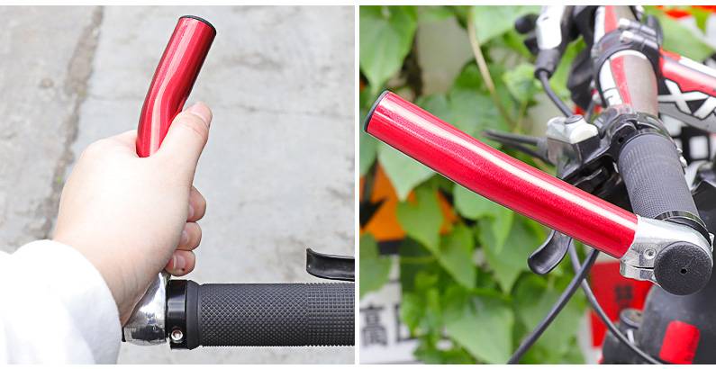 自行车副把通用 自行车副把牛角羊角铝合金把套扶把山地车付把把手