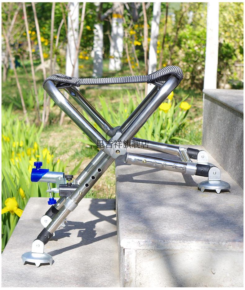 小钓椅轻便小型多功能不锈钢钓椅全地形钓鱼椅子折叠便携野钓椅轻便小