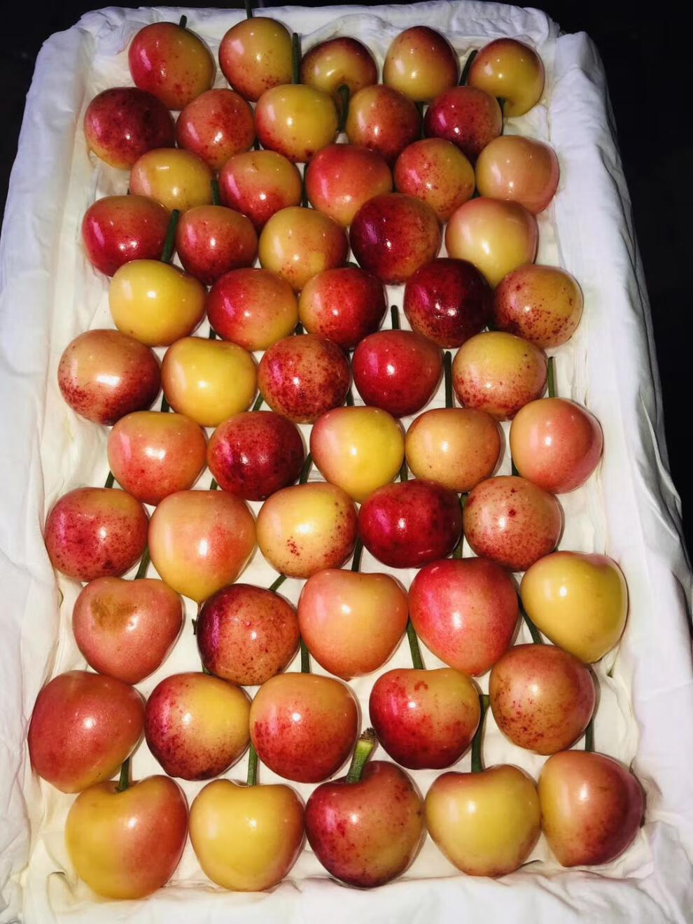 京舰 黄金车厘子新鲜水果大连特产佳红雷尼尔国产黄金车厘子团 2500g