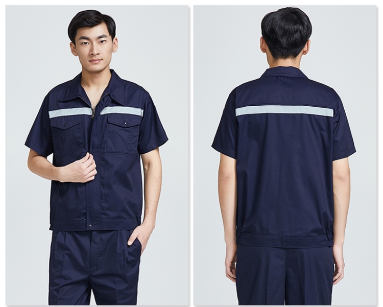 中国铁建工作服橘色反光建筑工人工地劳保服中铁定做 藏青色 160