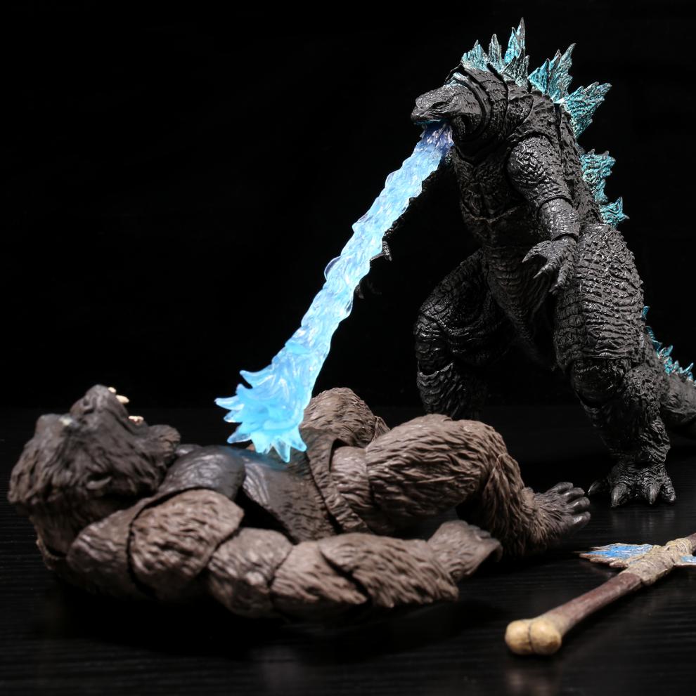 骷髅岛金刚电影怪兽可动模型摆件玩具礼物普通哥斯拉件高约17cm顺丰急