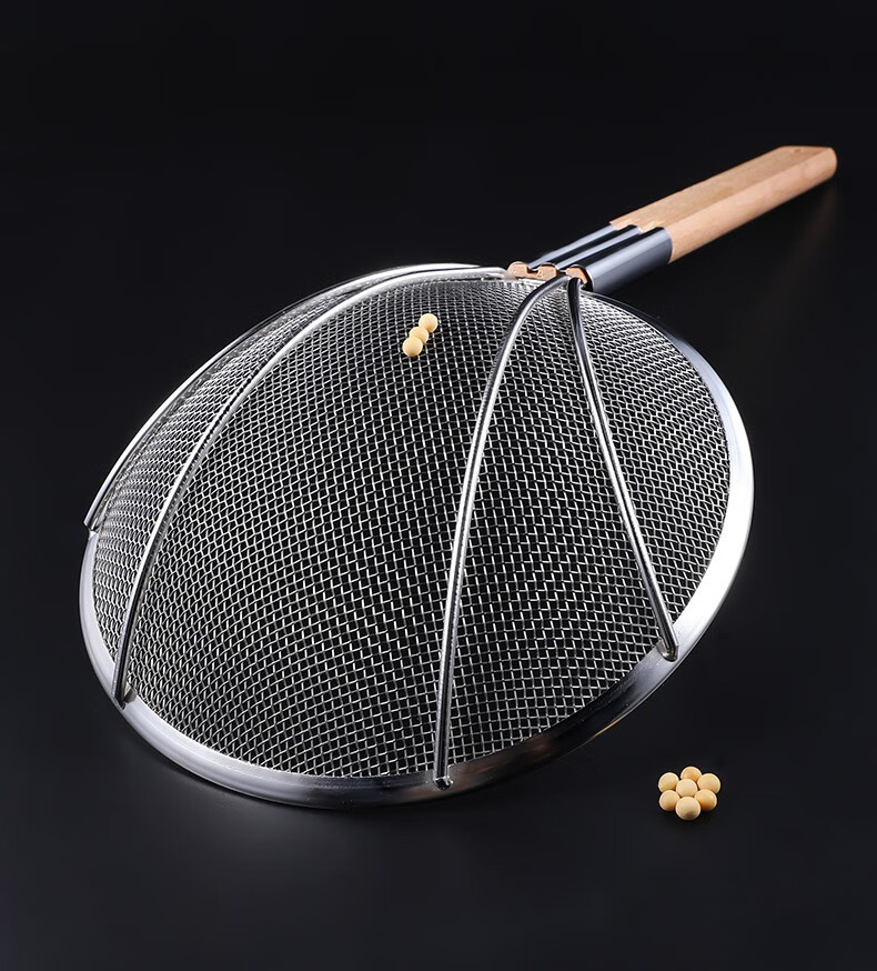 缔造千金不锈钢笊篱漏勺家用厨房炸锅过滤网筛超细捞勺捞面饺子大号