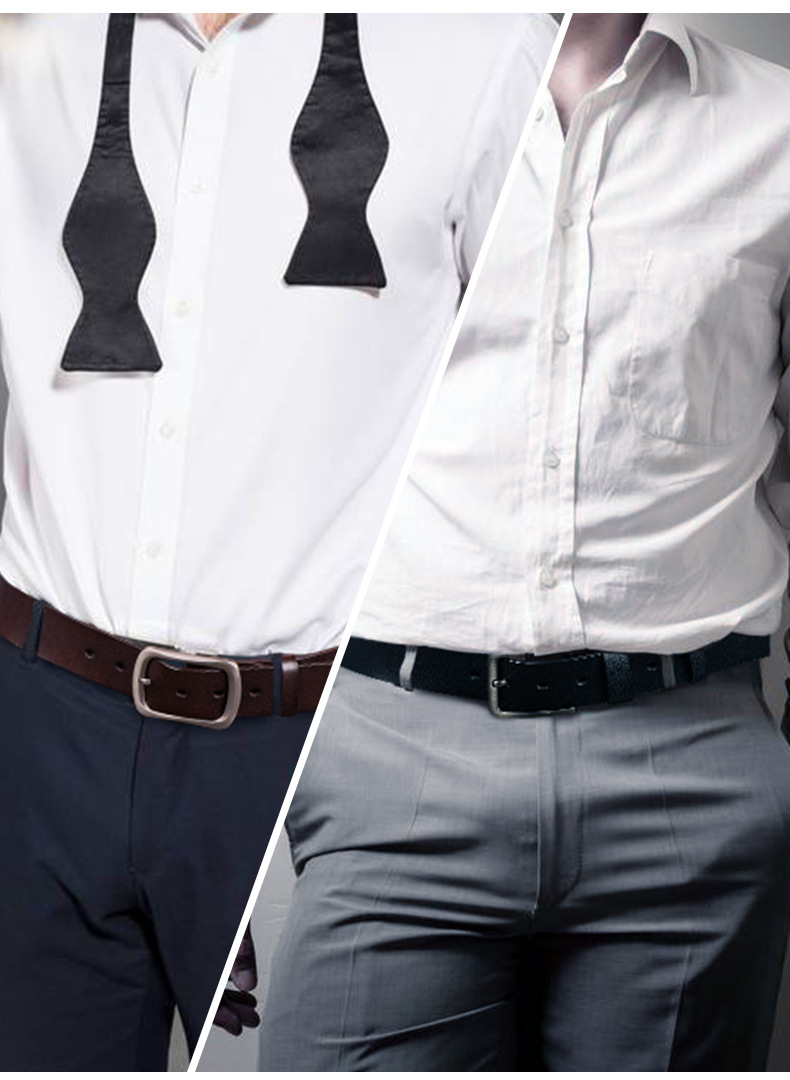 皮带男士户外休闲新款牛皮皮带男式针扣牛仔裤腰带227款棕色120cm