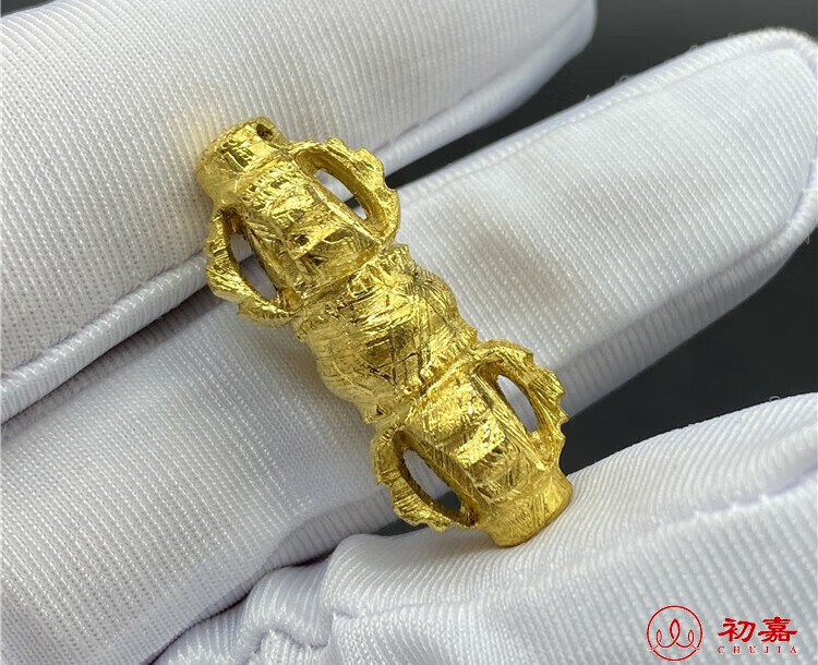 初嘉 天铁金刚橛 镍铁陨石金刚降魔杵 保真铁陨石普巴杵金刚杵 五号