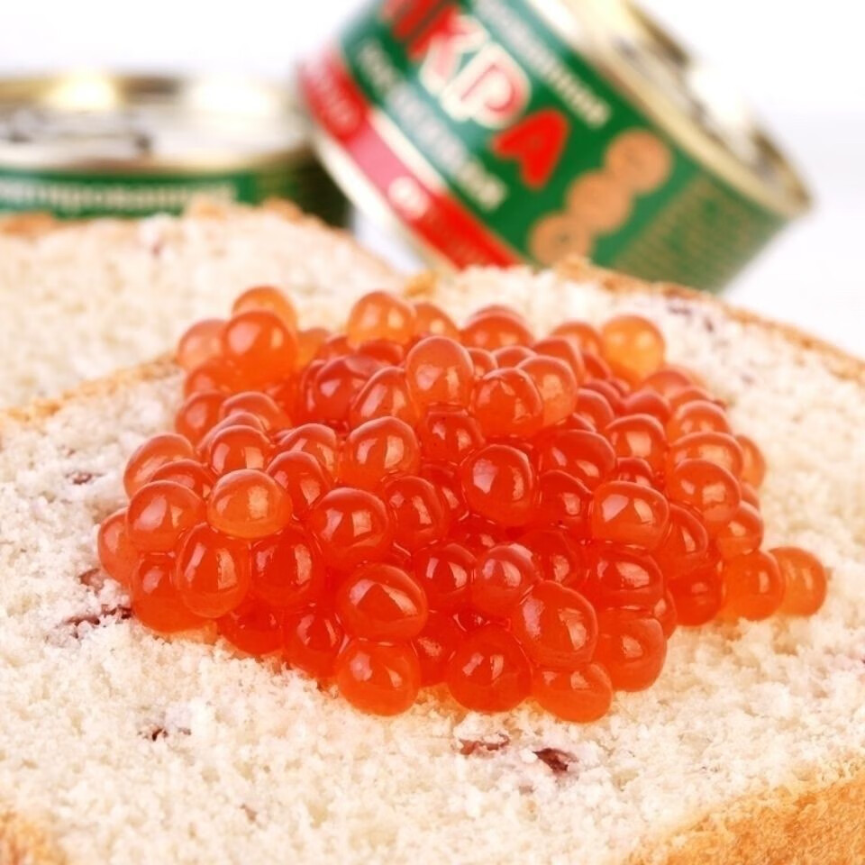 鱼子酱即食爆单俄罗斯沙皇牌红鱼籽爆浆鱼籽酱寿司料理专用