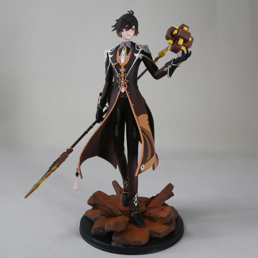 手办岩帝君尘世闲游神里凌华二次元游戏动漫版模型摆件礼物 钟离28cm