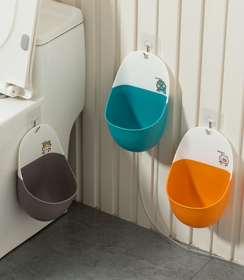 儿童小便器挂墙式男宝站立宝宝尿尿马桶男孩尿桶男童尿盆小孩神器灰色