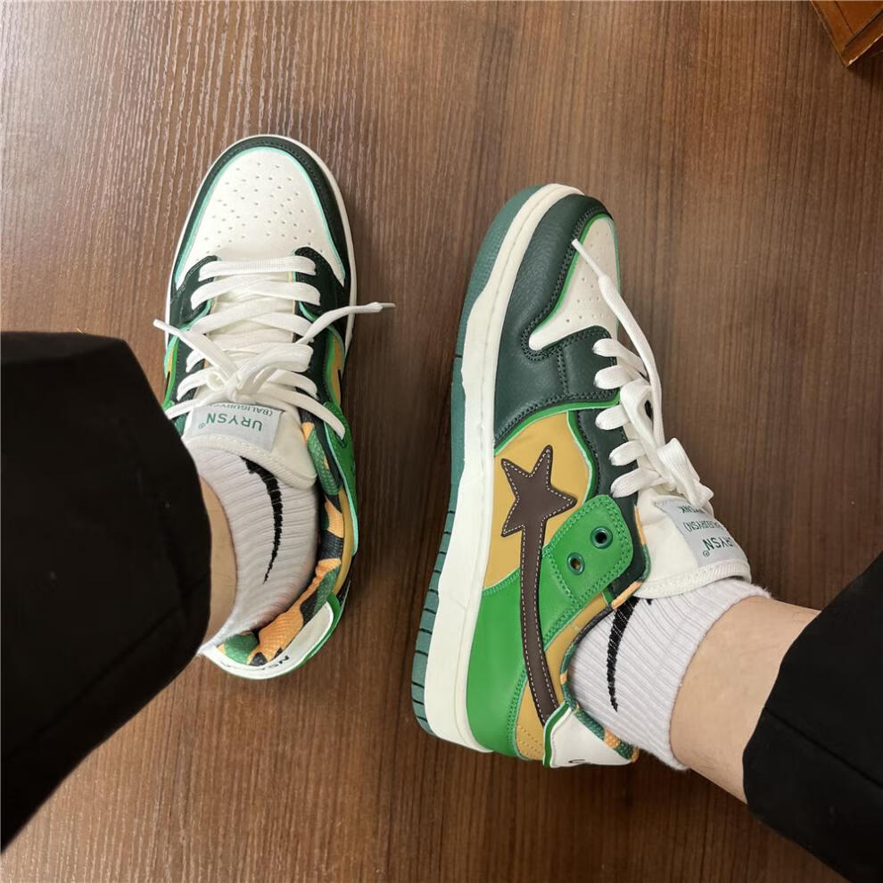 楠笙记 鞋子男原创设计bapestar潮流板鞋男秋季新款学生百搭ins潮牌德