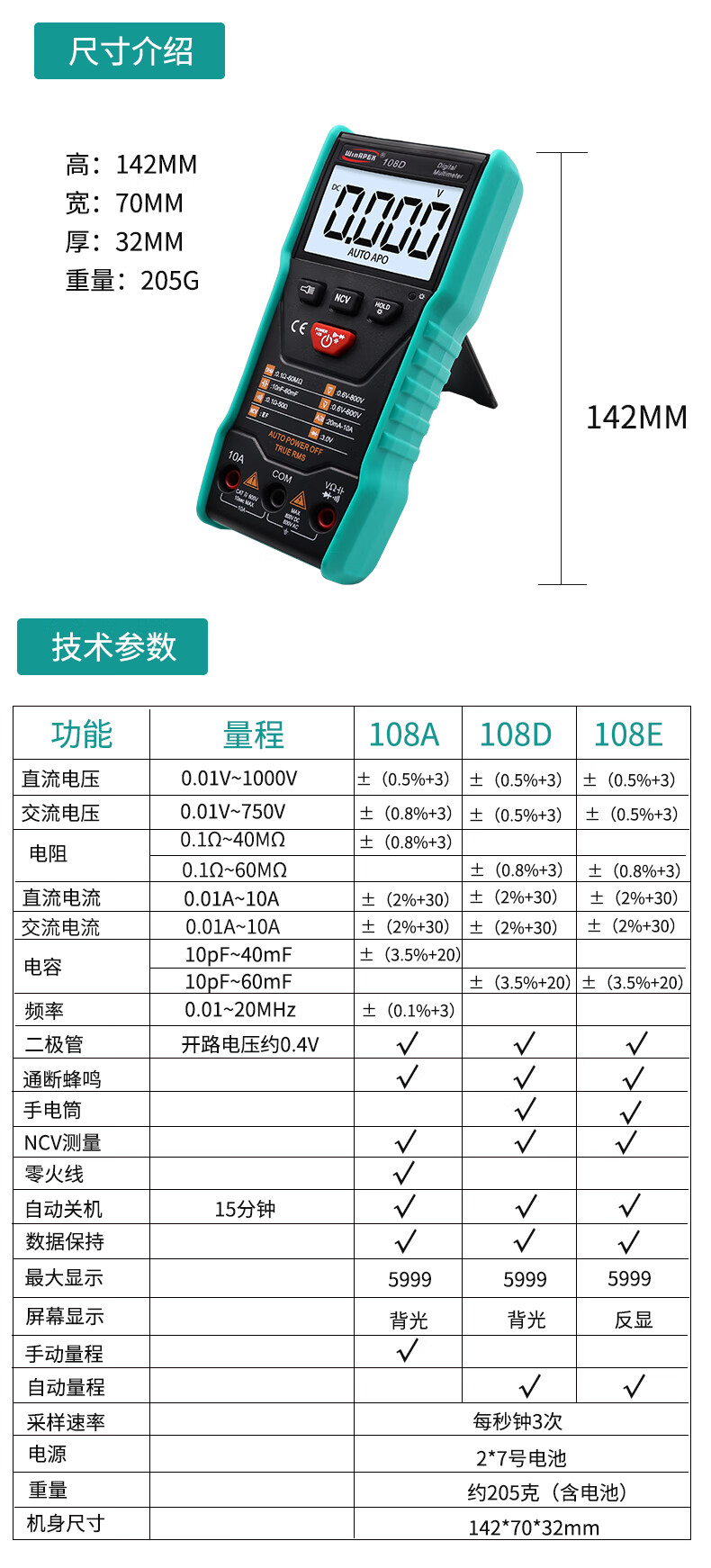 汉研万用表芯片图片