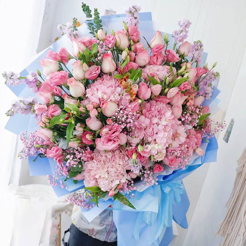 母亲节网红超大花束天津同城送花玫瑰送生日北京杭州巨型鲜花速递