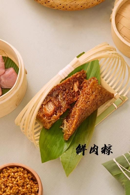 湖州国芳粽子五花肉粽子湖州特产粽子蛋黄大肉粽子非嘉兴粽子 板栗