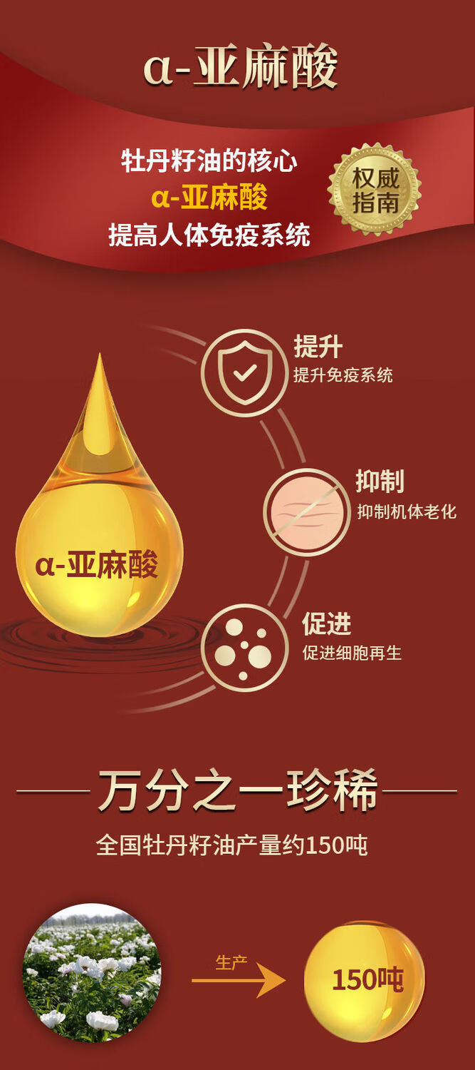 菏泽纯牡丹籽油375ml2瓶瑞璞牡丹籽油尊享版菏泽特产植物油亚麻酸油冷