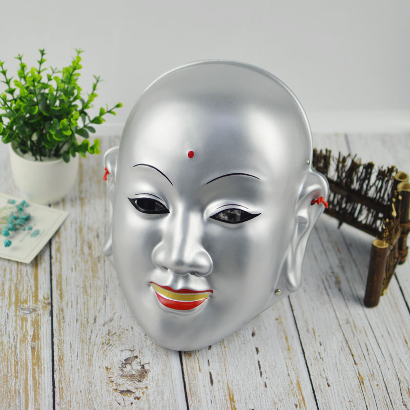 唐僧面具 师徒悟空八戒 火锅英雄 cos西游记镇魂道具万圣节 唐僧-肤色