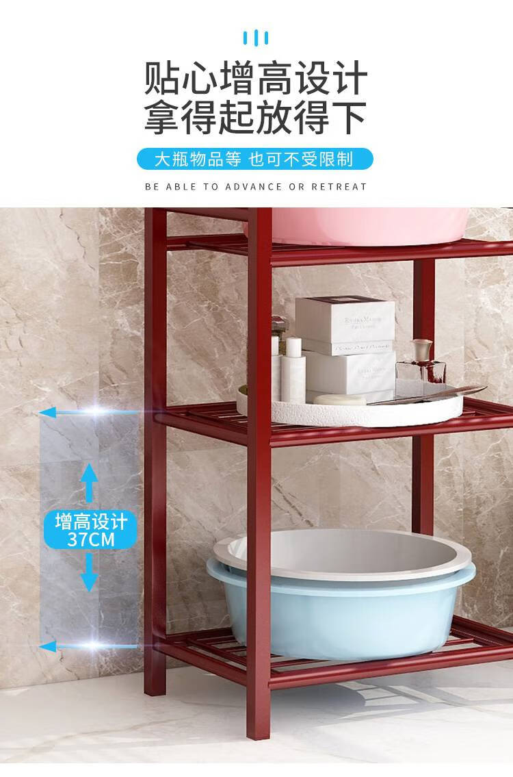 老式洗脸盆架子落地家用农村洗脸盆支架托架带镜子结婚新式脸盆架736