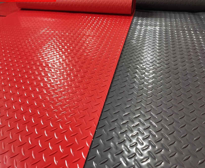 pvc牛津地垫通用垫车间满铺浴室走道楼梯塑料仓库定制灰色09米宽度06