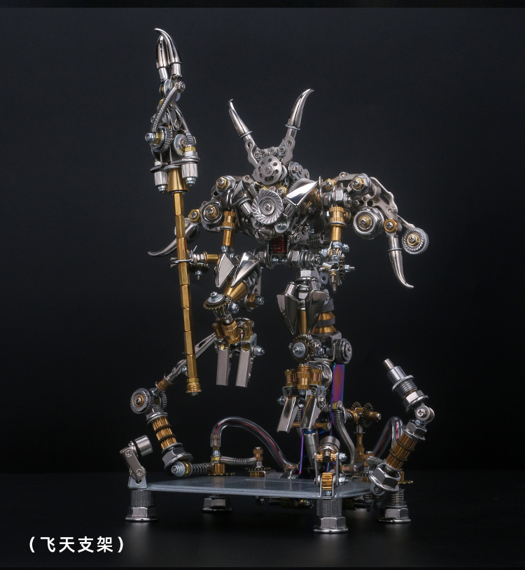 机械党蒸汽朋克手办机械党三国武将金属拼装模型diy潮玩创意机械玩具