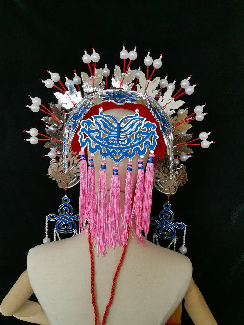 仰朋 戏剧头饰京越剧戏剧戏曲贵妃醉酒新娘头饰凤冠霞披中式婚礼影楼