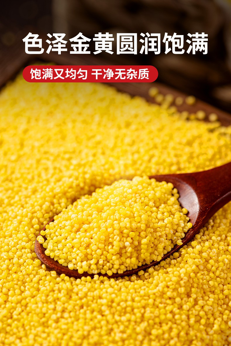 河南特产黄小米粥小黄米新小米农家食用糯新米五谷杂粮5斤