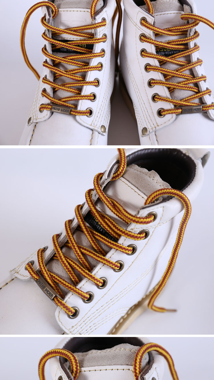 适配pf鞋带安德玛cat踢不烂户外工装鞋靴耐磨耐脏编织弹力红翼鞋带圆