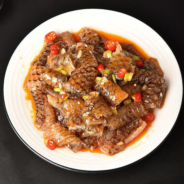 红油鱼皮卷230g3袋爽脆香辣鱼皮江帆馋嘴鱼皮即食麻辣海鲜小吃凉拌菜