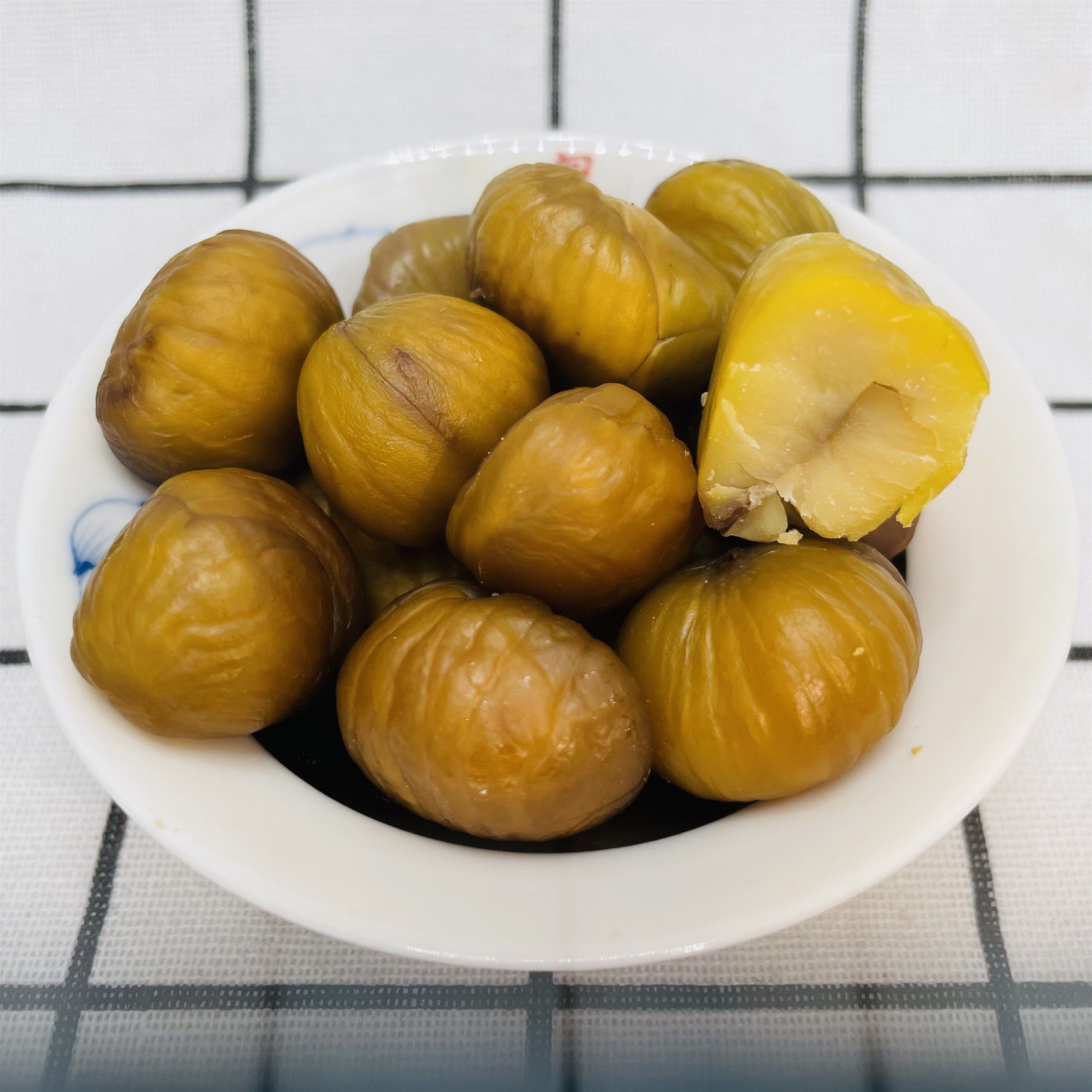 油栗仁500g福润板栗即食坚果去皮熟栗子仁真空小包装网红休闲零食3包1