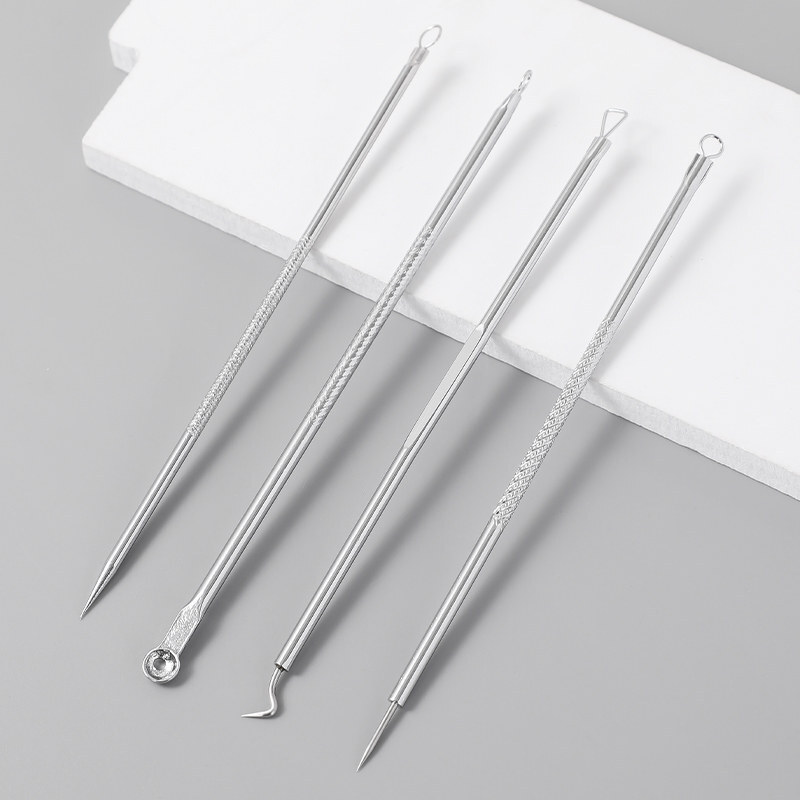 一次性粉刺针 一次性黑头刮粉刺刮针双头掏耳刮棒脸部挤黑头细胞夹